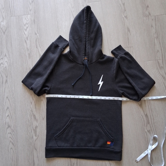 Aviator Nation Bolt Stitch Pullover Hoodie In Black - Picture 10 of 15